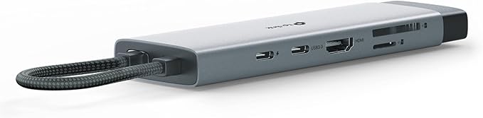 UH9120C 9-in-1 USB Type-C Hub 4K to 60Hz HDMI Ethernet 1Gbps SD and microSD UHS-I 100W AC Adapter 1 USB-C Data Port 3 USB-A Data Ports