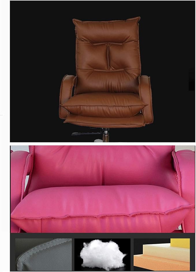 Mlaea Desk Chairs for Bedroom Living Room Chair with Adjustable Height and Backrest Racing Gaming Chair 55 * 45 * 114-120CM(Color:#2)
