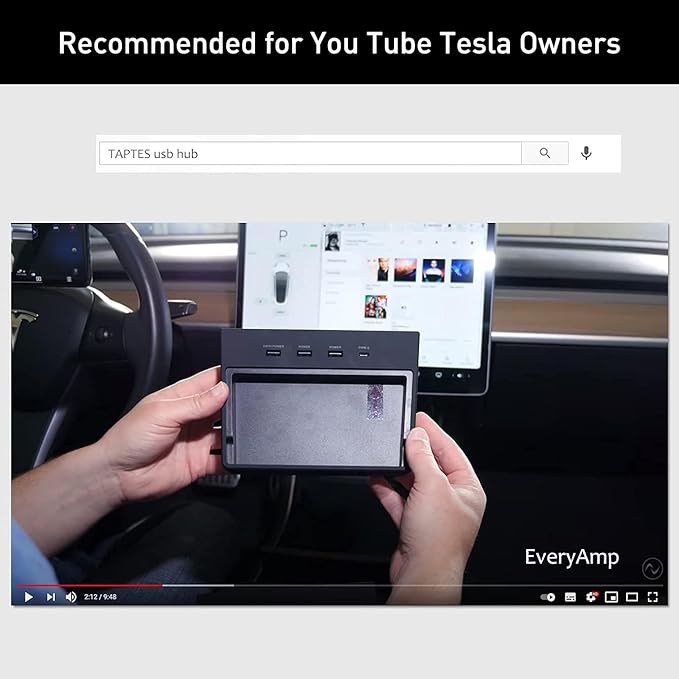 TAPTES USB Hub 5 in 1 Ports for Tesla Model 3 Before June 2020(Not Fit for Model Y)Dashcam &amp Sentry Mode Viewer USB Hub dongle USB (Not Fit for Tesla Model 3 Produced After June 2020)