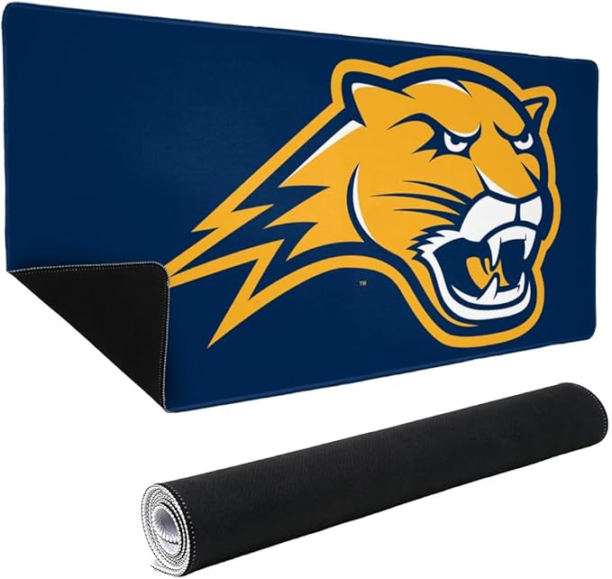 Averett University Cougars Primary Logo Large Gaming Mouse Pad Desk Mat with Stitched Edges Non-Slip Base for Gamer Home and Office 31.5 x 15.7