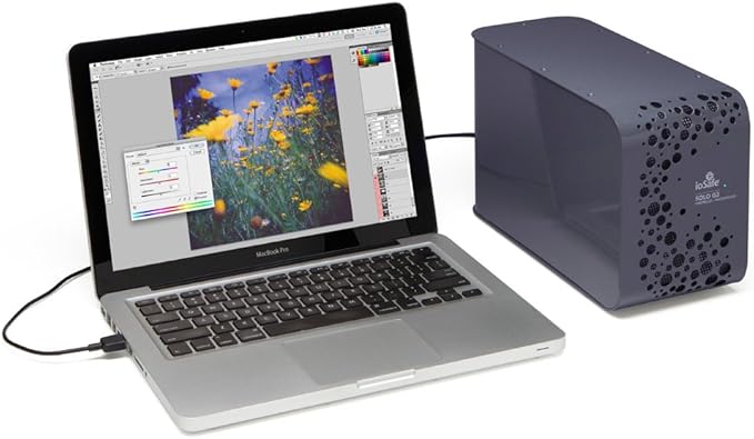 ioSafe Solo G3 4TB Fireproof &amp Waterproof External Hard Drive Pewter Gray (SK4TB)