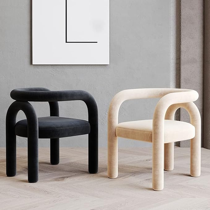 Office Chair Gaming Chair Computer Chair Cosmetic Chair Scandinavian Living Room Furniture Leisure Chair Reclining Dining Chair Cashmere Sofa Armchair Makeup Stool (Color : A Size : 1 Code)