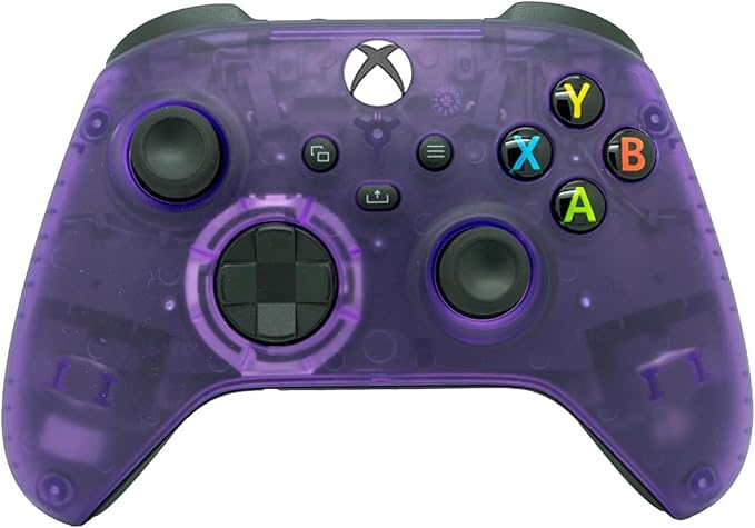ProControllers LLC Wireless Custom Controller Compatible with PC Windows 10+ Series X/S &amp One (Series X/S Clear Purple)