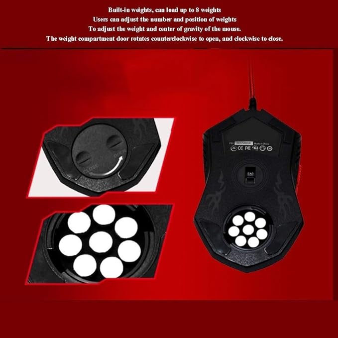 Gaming Mouse and Keyboard Set with Full KeysKeyboard Backlit Wired Gaming Keyboard Mouse ComboMechanical Keyboard Gaming Mouse with 7 LEDs As Lighting (1000/1600/2000 DPI Adjustable)