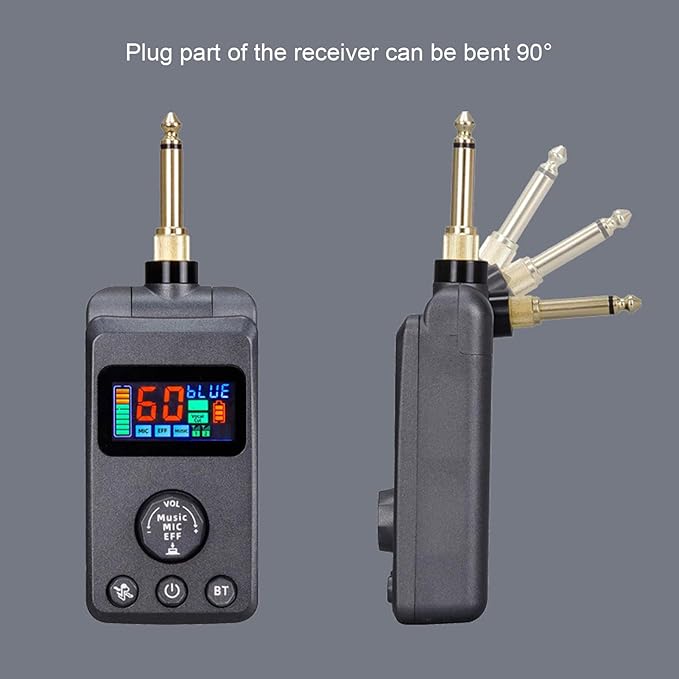 Dual None Wire Microphone Cordless Dynamic Microphone UHF Handheld Microphone with Receiver for KTV Singing
