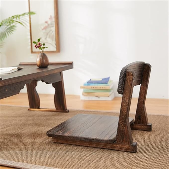 Office Chair Gaming Chair Computer Chair Support for Living Room Furniture Wood Legless Chair Meditation Game Floor Seating with Back