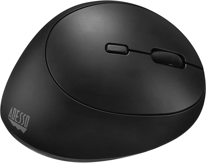 Adesso iMouse V10 Wireless Vertical Ergonomic Mini Mouse iMouse V10-2.4GHz 800/1200/1600 DPI Ergo Mice with 6 Buttons