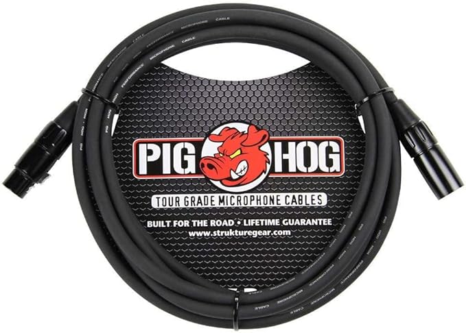 Briskdrop sE Electronics Dynacaster Dynamic Broadcast Microphone - Bundle with 2 Pig Hog XLR Cables