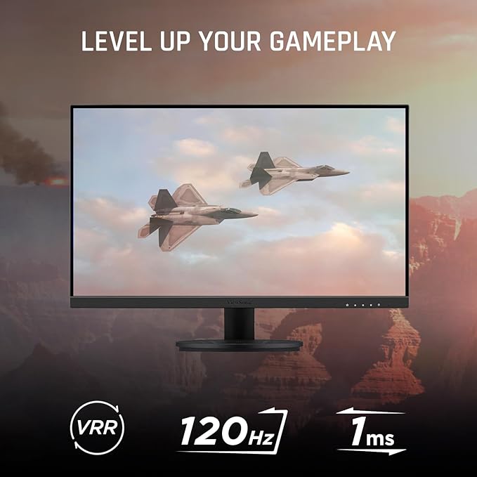 ViewSonic VX2416A 24 Inch 1080p 1ms 120Hz IPS Gaming Monitor with Eye Care USB C HDMI 1.4 and DisplayPort Inputs
