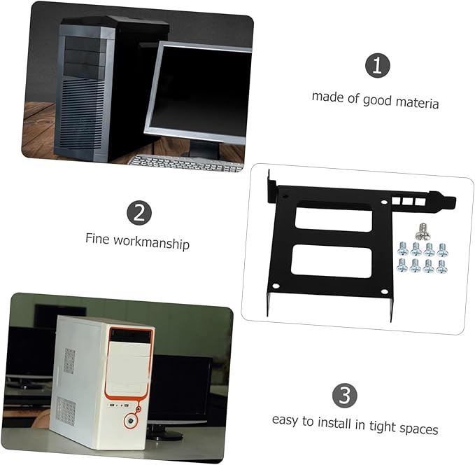 4sets Hard Drive Bracket for Easy Installation and Storage Expansion Compatible Standard Desktop Computers Design