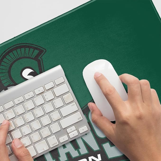 Castleton University Spartans Primary Logo Large Gaming Mouse Pad Desk Mat with Stitched Edges Non-Slip Base for Gamer Home and Office 31.5 x 15.7