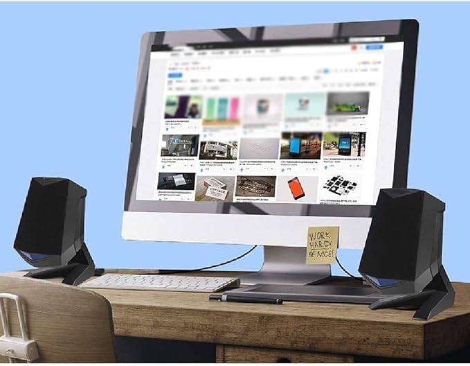 Computer SpeakerUSB Speaker Small Speaker for PC Monitor Desktop Laptop Gaming