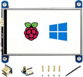 waveshare 4inch HDMI LCD Compatible with Raspberry Pi 5/4B/3B+/3B/Zero W/Zero 2W 480x800 Resolution IPS Display Resistive Touch Screen Support Windows 11/10 / 8.1/8 /7
