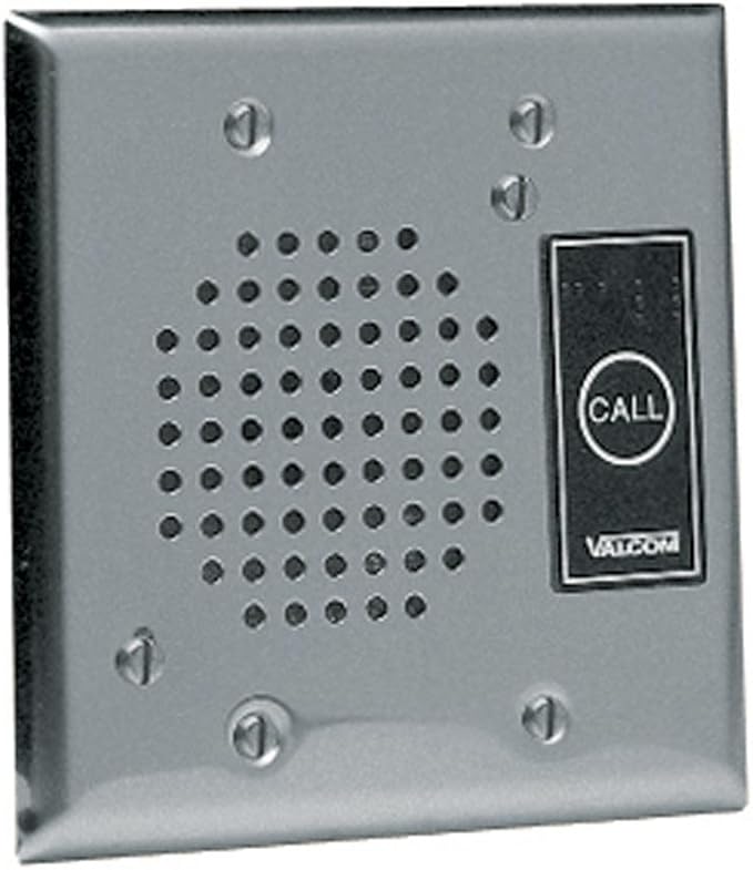VALCOM - Talkback Doorplate Speaker - Stnless Stl