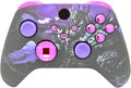 Hand Airbrushed Fade Custom Controller Compatible with Series X/S &amp One (Series X/S Purple Knight W/Purple Chrome Inserts)