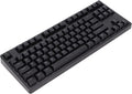 Gaming Keyboard Wired 87 Keys Ergonomic Computer Keyboard Type C Wired Mechanical Keyboard with Dye Sublimation Keycap for Home Office Gaming (Black)