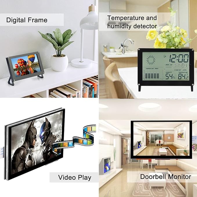 OSOYOO 5 inch Touch Screen RPi5 Monitor DSI IPS LCD 800×480 Display for Raspberry Pi 5 4B 3B+ 3A+ 3B 2B - Wide Viewing Angle Capacitive Touchscreen No Need Driver