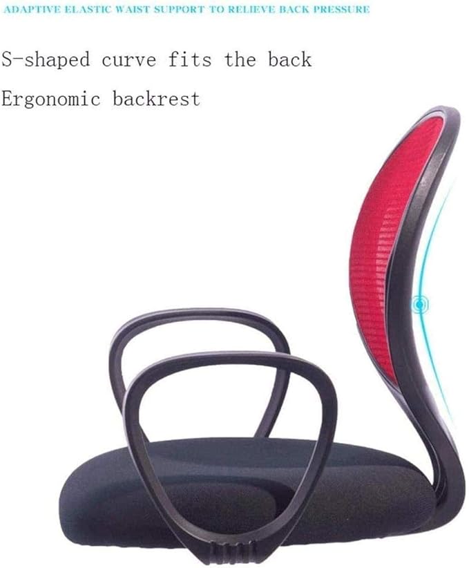 Office Chair Gaming Chair Computer Chair Ergonomic Round Back Office Chair Staff Student Dormitory Computer Seat Home Mesh Lifting Chair Backrest Rotating Chair (Color : 3-Pack)