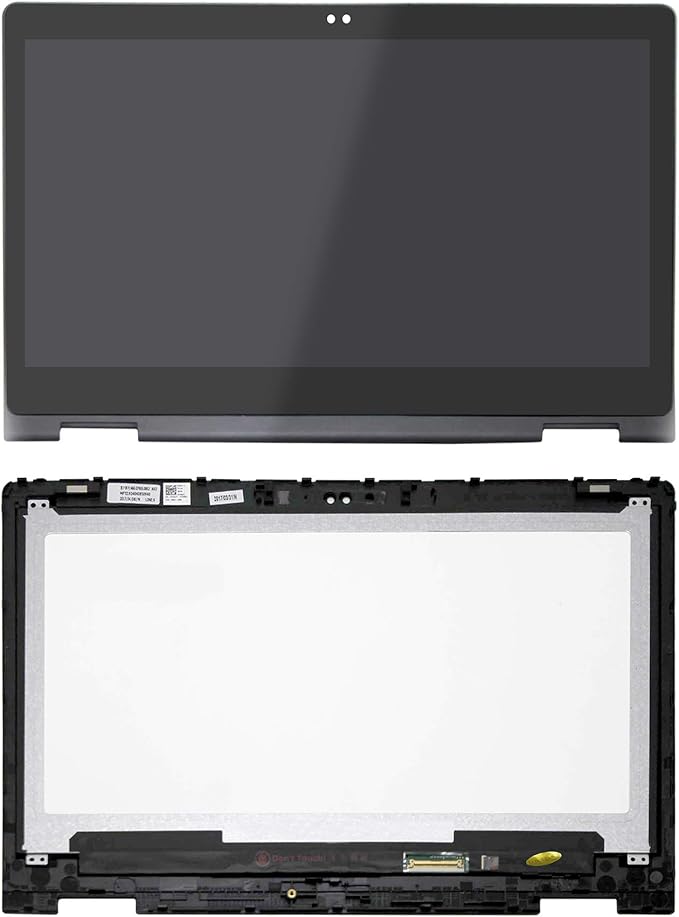 LCDOLED Replacement 13.3 inches B133HAB01.0 NV133FHM-A11 FullHD LCD Display Touch Screen Digitizer Assembly with Bezel for Dell Inspiron 13 5368 i5368 5378 i5378 5379 i5379 CD3Q3C2 (2D Webcam Holes)