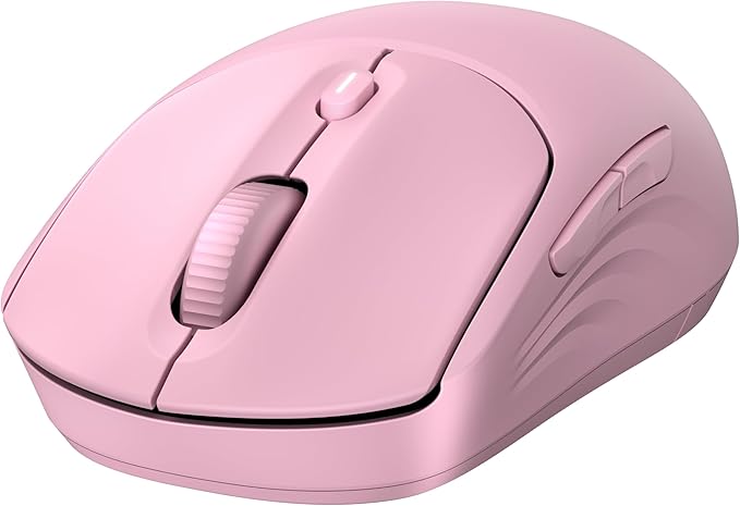 HP 400 Quiet Wireless Mouse Dual Bluetooth &amp 2.4GHz Soft Silicone Quiet Clicks Microsoft Wheel 24-Month Battery 6000 DPI Ambidextrous Eco-Friendly Design Multi-OS Pink