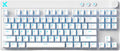 MCHOSE Mix 87 Magnetic Switch Rapid Trigger Gaming KeyboardHall Effect Hyper-Fast Adjustable Actuation Wired TKL Keyboard with Smart RT Mode Knob RGB Translucent Keycaps for PC Gamer (White)