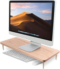 Monitor Stand Wood Riser with 4 USB Ports Computer Monitor Stand with America Walnut Data Transfer Charging Hub -Compatible with Computer Mac PCs Smartphone 20.5*8.3in