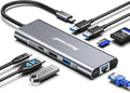 Hiearcool USB C Hub Ethernet 8-in-1 4K@60Hz USB-C to HDMI Multiport Adapter with 1Gbps RJ45 100W PD 3 USB 3.0 SD/TF Compatible for MacBook Pro/Air Dell Lenovo Laptops
