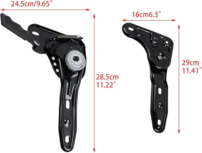 Wealrit Office Seat Angle Adjuster 0 To 180 Regulator Metal Adjustable Gaming Chair Tuner Replacement Parts for Office Chair Comfortable Seating and Bar Seat - 1 set