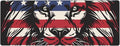 American Flag Lion Large Mouse Pad XL Extended Gaming Pad Waterproof Desk Mat for Desktop Keyboard Non Slip Mousepad for Office Game Home 32.15x11.8