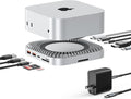 RayCue 40G Mac mini M4 Dock &amp Stand with 8T NVMe SSD Enclosure2X USB-A 3.2 10Gbps USB-C 3.2 10Gbps SD/TF 4.0 65W Power8K DP Video Interface 3.5mm Audio- Ultimate Mac mini M4 Accessories &amp