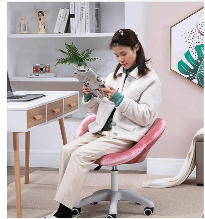 Chair Lovely Bedroom Gaming Chair Computer Office Chair with Nylon Feet Ergonomic Home Desk Chair for Live Broadcast Ergonomically (Size : Yellow)