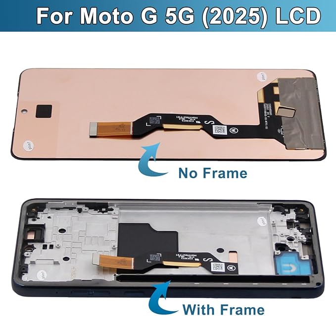 LCD for Motorola G 5G [2025 Version] Screen Replacement Moto G 5G 2025 Screen Replacement Kits with Frame XT2513V XT2513-1 XT2513-2 LCD Display digitizer Touch Screen Assembly 6.6 inch