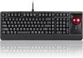 Perixx Periboard-522 Wired Trackball Mechanical Keyboard Build-in 2.17 Inch Trackball with Pointing and Scrolling Feature Durable 3.2lbs Weight