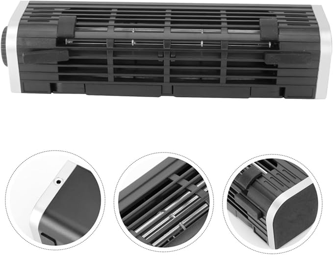 Usb Laptop Cooler Adjustable Fan Compact Notebook Cooling Stand for Home Office Efficient Heat Dissipation Radiator Rack Black