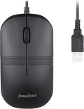 Perixx PERIMICE-503B Wired Optical Washable Mouse Black (11419)