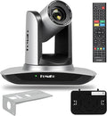 FoMaKo HDMI PTZ Camera AI Auto-Tracking Gen 3 20x Optical Zoom IP USB3.0 HDMI Camera for Church Services Worship EducationNDI UpgradeableFMK12UH Pro(20x) Silvery