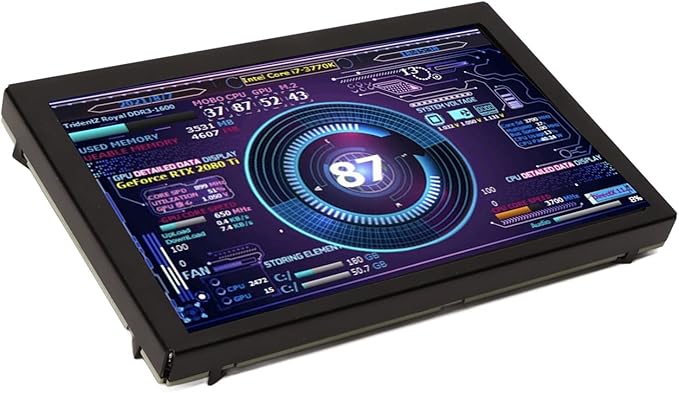 5in IPS Computer Temp Monitor USB Mini CPU Monitor Screen for AIDA64 PC CPU RAM Sensor Panel Display PC CPU RAM HDD Data Monitor for for Linux for