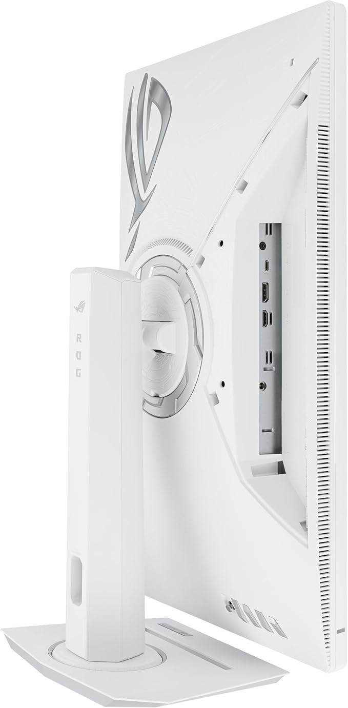 ASUS ROG Strix 27” 1440P USB-C HDR Gaming Monitor (XG27ACG-W) - White QHD 180Hz 1ms Fast IPS DCI-P3 95% Extreme Low Motion Blur Sync G-Sync Compatible Tripod Socket AI Gaming 3yr Warranty