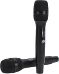 Dual None Wire Microphone Cordless Dynamic Microphone UHF Handheld Microphone with Receiver for KTV Singing