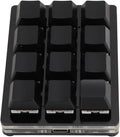 12 Key Mechanical Gaming Keyboard Red Switch USB Wired RGB Programmable Macro Keyboard with Knob Customizable Shortcuts Detachable Cable Hot Swappable Switches (Black)