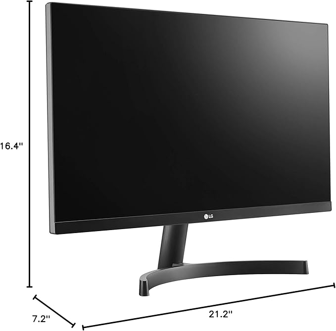LG 24ML600M-B Monitor 24” FHD (1920 x 1080) IPS Display 3-Side Borderless Design Radeon FreeSync Dual HDMI OnScreen Control - Black