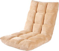 NaKeah Floor Chair w/Back Support Folding Sofa Chair w/6 Adjustable Positions Padded Lazy Sofa Floor Gaming Chair for Reading MeditatingC
