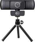 MEE Audio 201W 1080p HD Webcam with Mini Tripod Wide Angle Lens Microphone Autofocus Low Light Correction for Zoom Video Calling USB Streaming Web Camera for Computer PC Mac Laptop Desktop