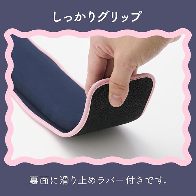Elecom MOH-UKM01NV Mouse Pad Wrist Rest Wave UKIU Navy