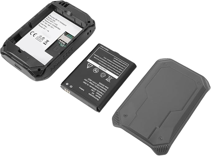 Estink 4G Mobile WiFi Hotspot with Time Display Portable Router with SIM Card Slot 300Mbps Wireless Connectivity for Travel Outdoor Business