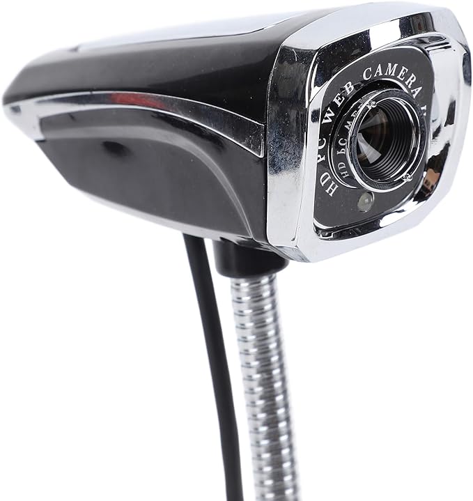Webcam 360 Degree Rotation Adjustable Focusing Computer Camera with Noise Cancelling Mic Plug and Play for Video Calling Conferencing with 640 x 480 Pixels USB Interface