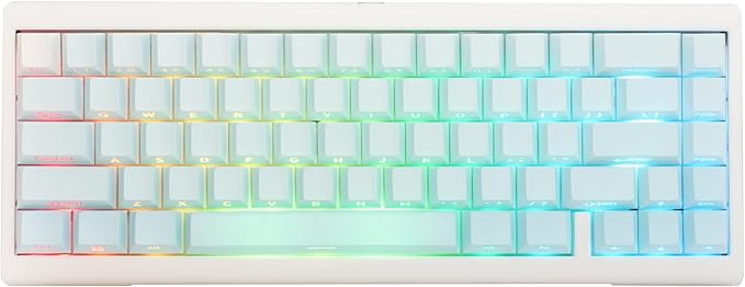 Ducky ProjectD Tinker 65 POM Edition 65% Hotswap RGB Double Shot PBT Mechanical Keyboard Kailh Box Cream Pro