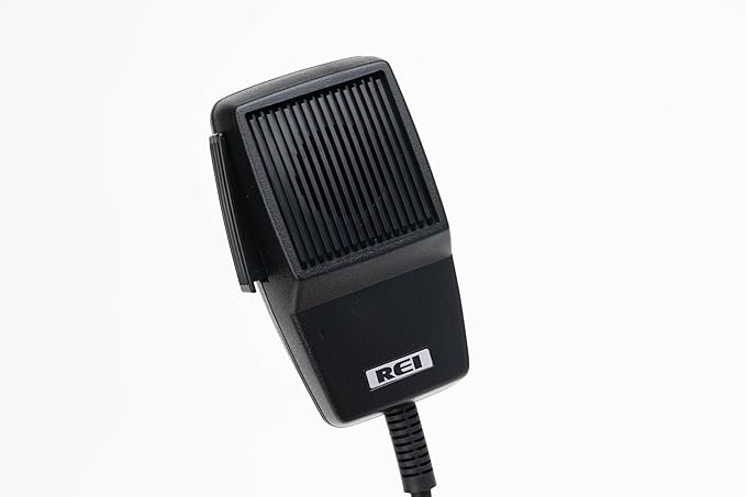REI 480015 Professional Handheld PA Microphone 4-Pin Omni-Directional with Heavy Duty 3FT Coiled Cord 300-6000 Hz Superior Sound Quality &amp Durability