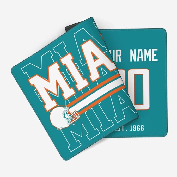 ANTKING Miami Mouse Pad Custom Name and Number Desk Pad for Men Women Youth Gifts