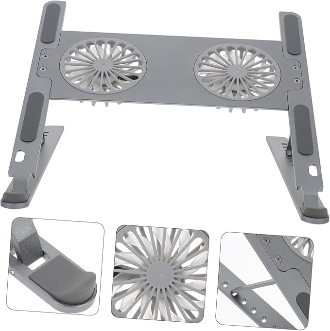 Gadpiparty Gaming Laptop Cooler Cooling Pad Led Quiet Design Angle Stand Cervical and Lumbar Support